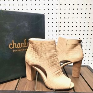 Charles David Fable Open Toe Heeled Ankle Boot 9M